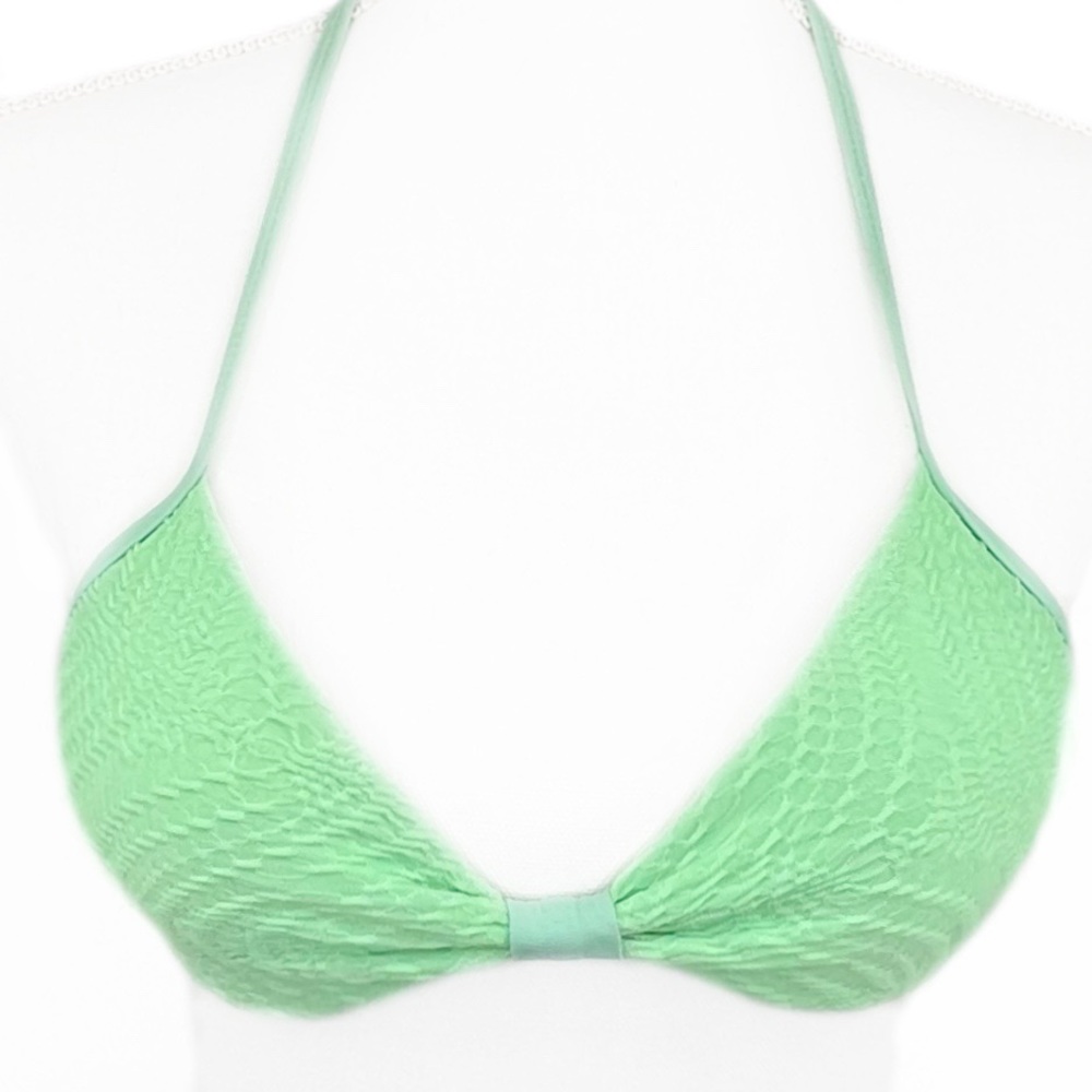 Zumiez Empyre Light Mint Green Heavily Padded Halter Tie Bikini Top S